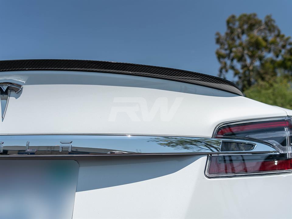 Model S Carbon Fiber Trunk Spoiler for Tesla Model S 2012-2023 P85