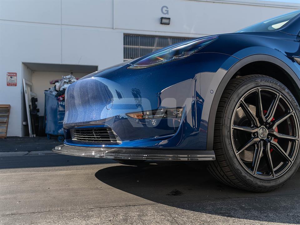 Tesla Model Y Carbon Fiber Front Spoiler – TESLARATI Marketplace