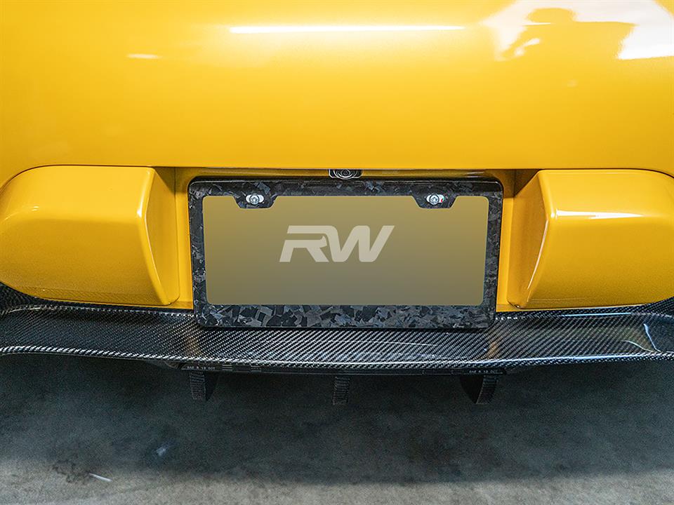 Forged Carbon License Plate Frame