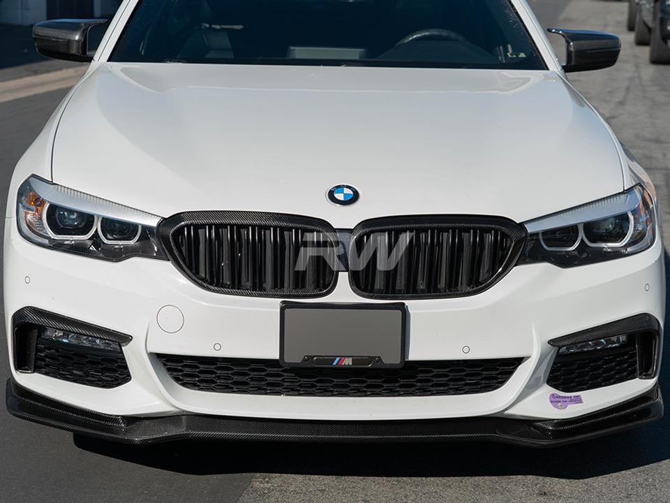 BMW G30 540i M550i with an RW EC Style Carbon Fiber Front Lip