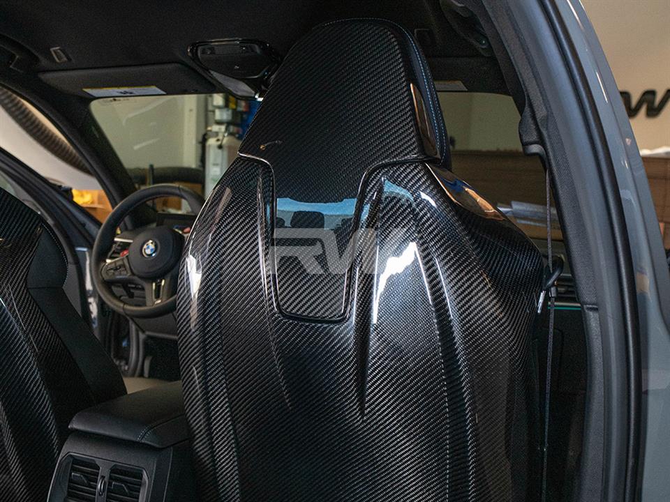 BMW G80 M3 Carbon Fiber Seat Backs