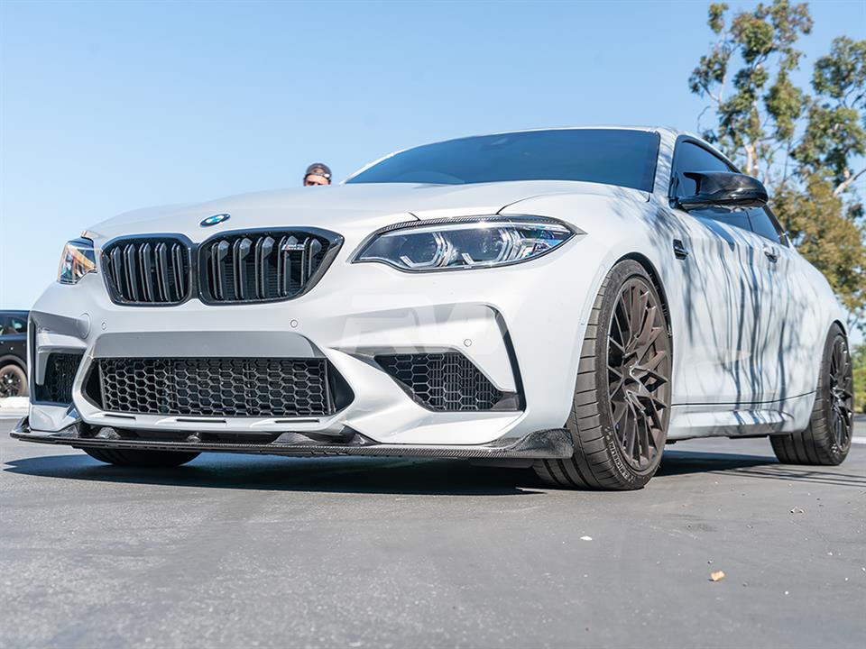 BMW F87 M2 Competition received a 3d style carbon fiber front lip