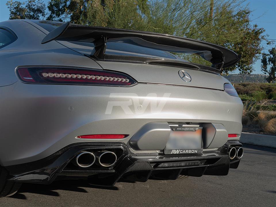 Mercedes C190 GT AMG with one of our RW Carbon Fiber Diffuser