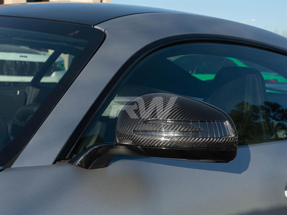 Mercedes C190 GTR with RW Carbon Fiber Mirror Replacements