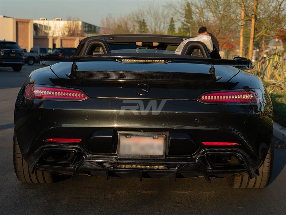Mercedes C190 GTS AMG with one of our RW Carbon Fiber Diffuser
