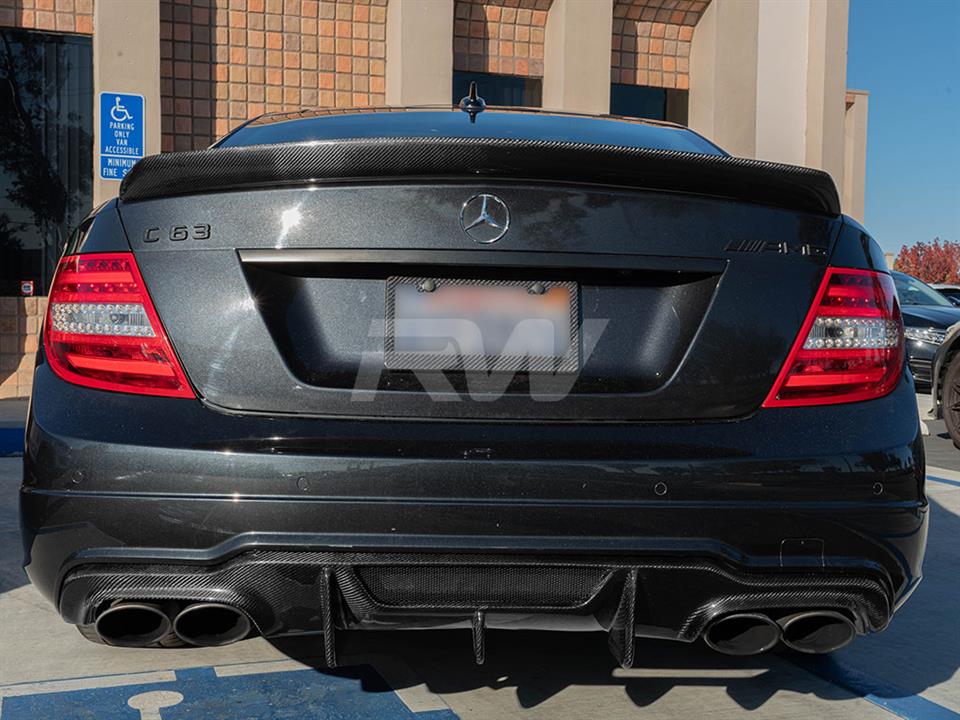 Mercedes W204 Coupe DTM Carbon Fiber Trunk Spoiler C250 C350 C63 AMG