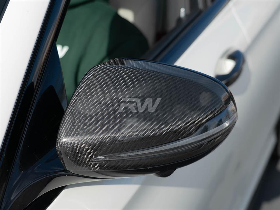 Mercedes Replacements in Carbon Fiber Mirror upgrade for the sides of W205 W213 W222