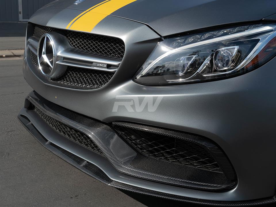 Mercedes W205 C63 AMG Carbon Fiber Front Trim