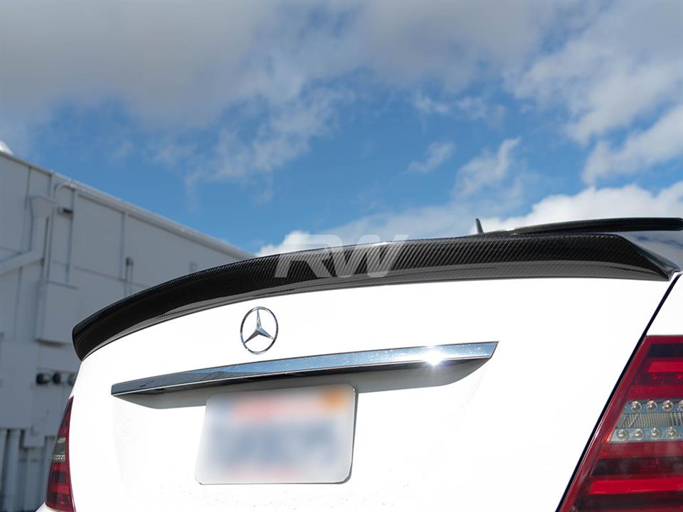 Mercedes W204 DTM Style Carbon Fiber Trunk Spoiler from RW