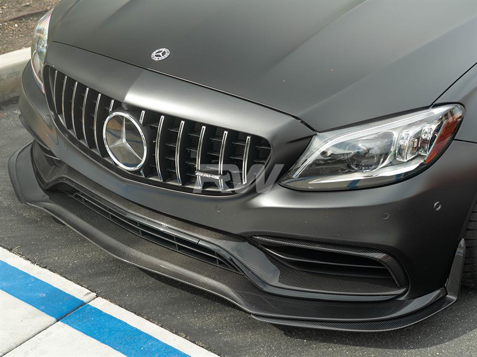 Mercedes Benz W205 C63/C63S AMG GTX Coupe Carbon Fiber Front Lip.