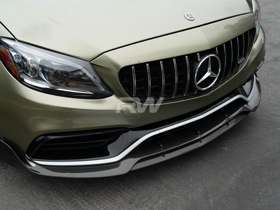 RW Carbon Mercedes W205 C63 AMG Carbon Fiber Front Trim - mercw20510