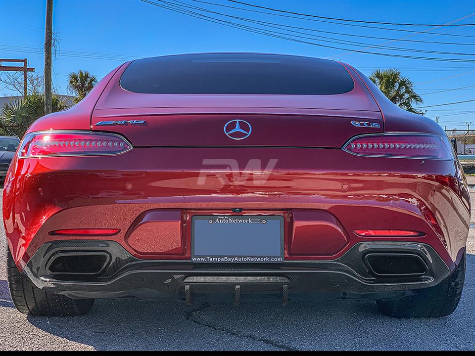 Mercedes C190 GT GTC or GTS with an RWS CF Diffuser