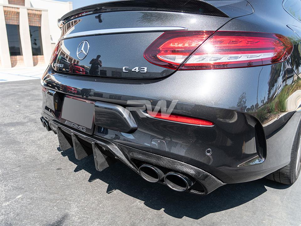 Mercedes W205 C43 Coupe facelift with our DTM CF Diffuser