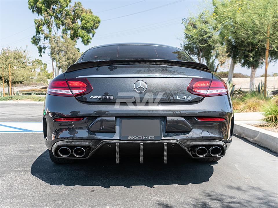Mercedes W205 C43 Coupe facelift with our DTM CF Diffuser