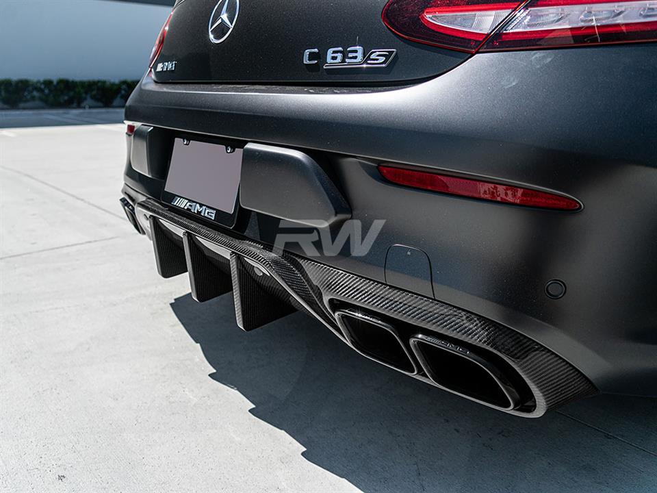Mercedes W205 C63S Coupe facelift with our DTM CF Diffuser