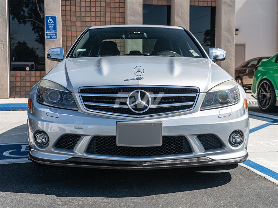 Mercedes Benz W204 C63 AMG Arkym Style Carbon Fiber Front Lip Spoiler