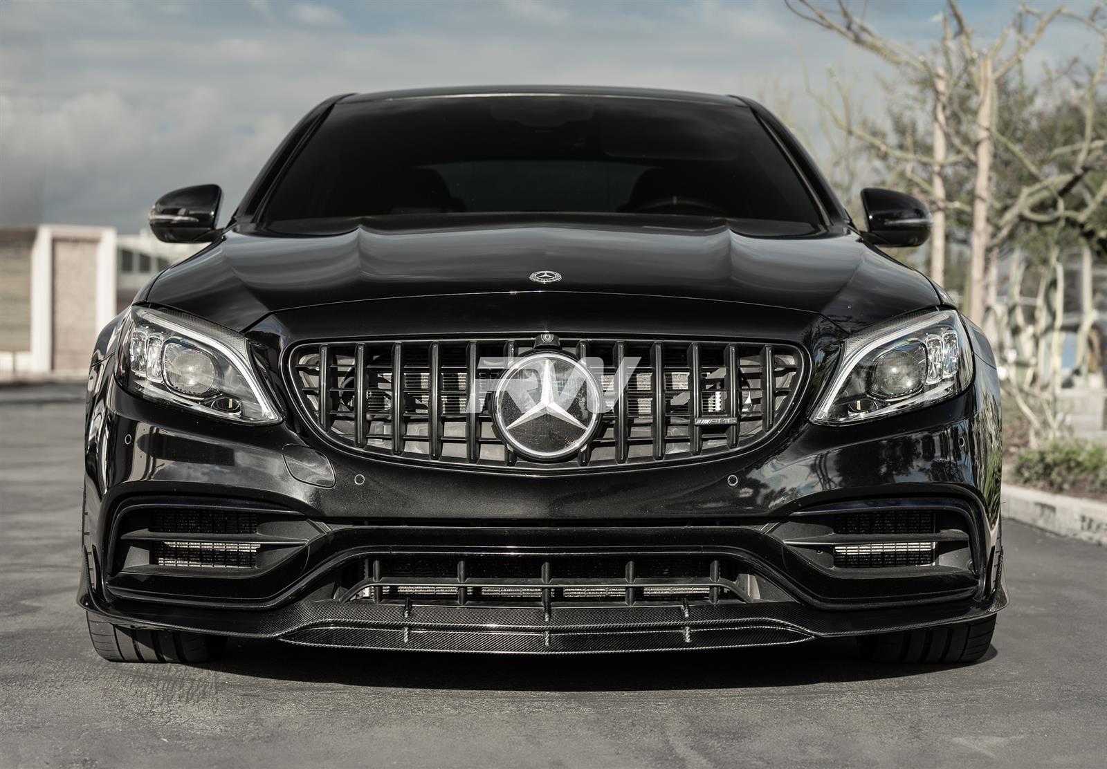 Auto Frontschürze Lip Spoiler für Mercedes Benz C-Class W205 C205 S205 C63  AMG 2015-2022 Splitter Lip Spoiler Diffusor Body Kit Abdeckung Außen zubehör,Carbon  Fiber Look : : Auto & Motorrad