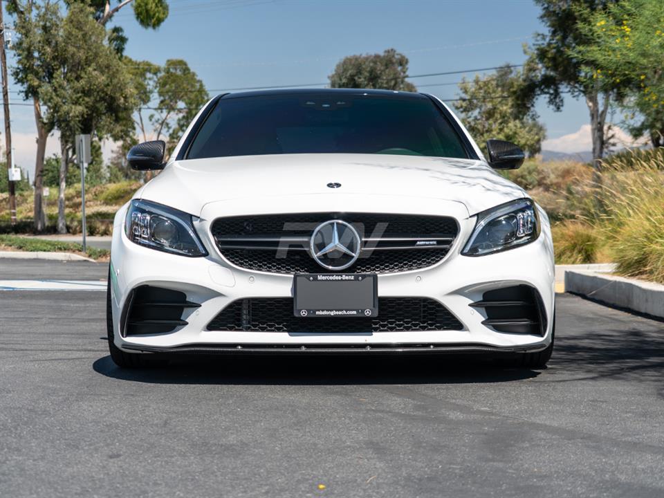 Mercedes W205 2019+ Night Style CF Front Lip