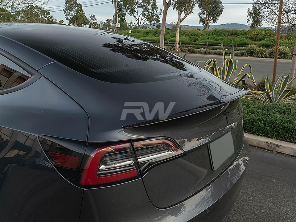 Tesla Model 3 Carbon Fiber Trunk Spoiler