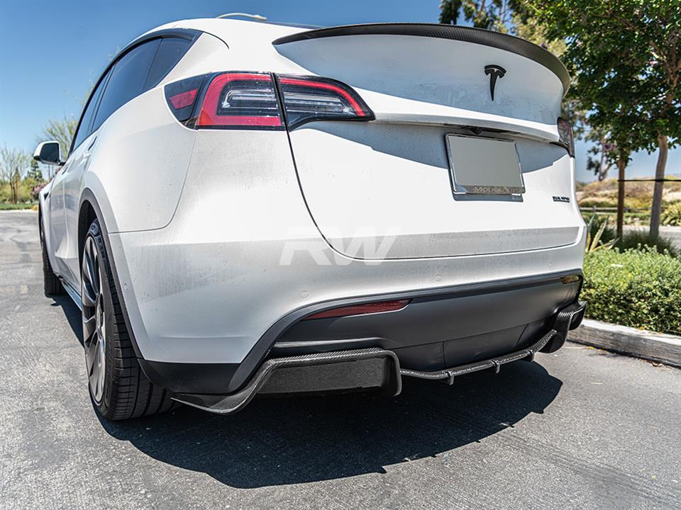 Tesla Model Y DTM Carbon Fiber Trunk Spoiler