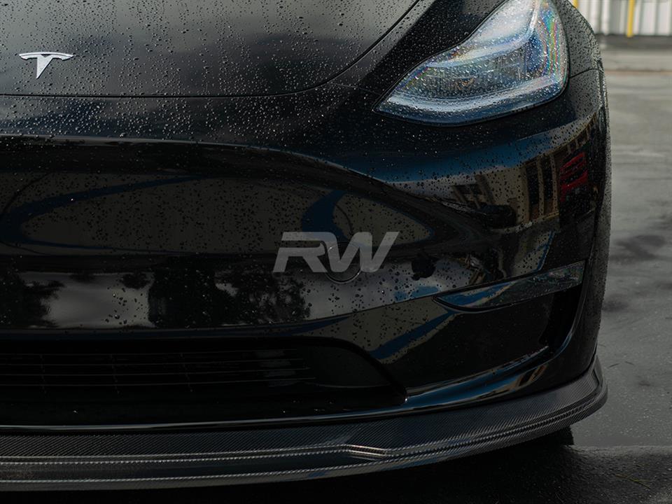 Tesla Model Y Carbon Fiber Front Spoiler – TESLARATI Marketplace