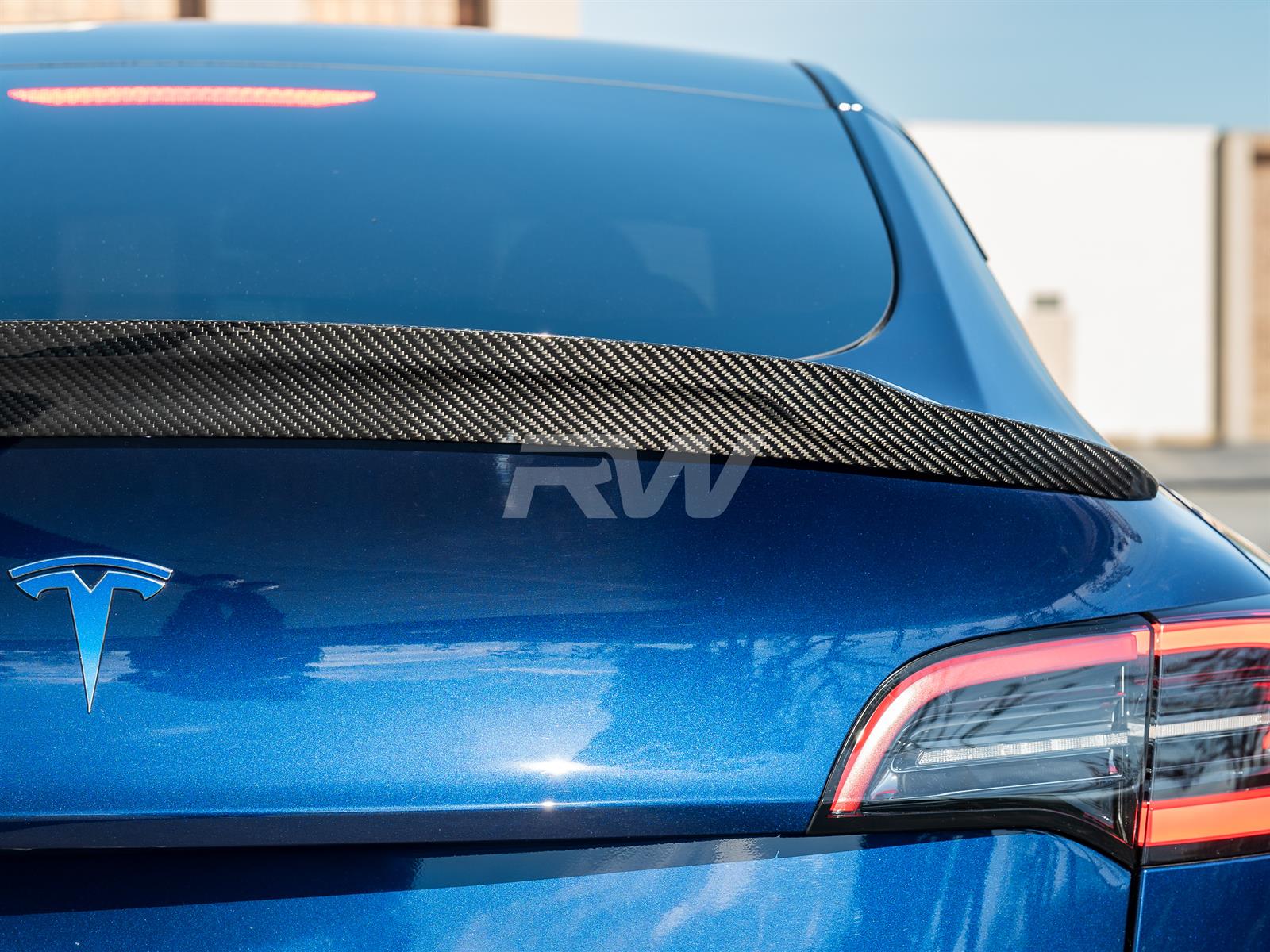 RW Carbon 2020-2022 Tesla Model Y DTM Style Carbon Fiber Trunk Spoiler -  German Muscle