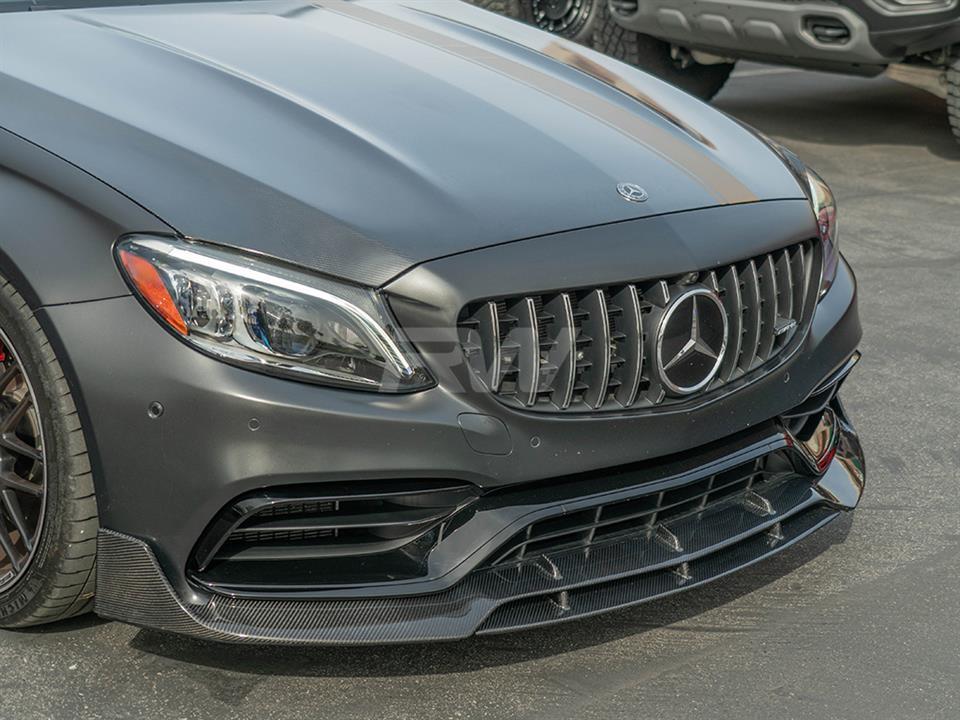 Mercedes W205 C63 AMG BRS Style Carbon Fiber Front Lip Spoiler