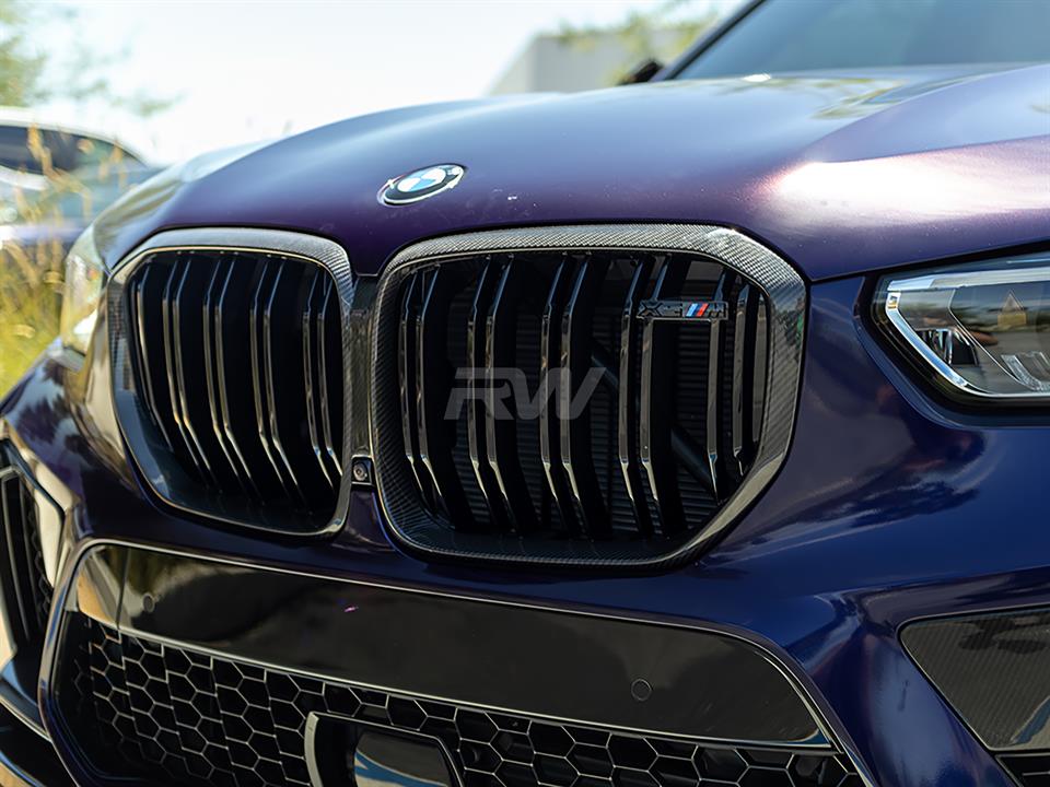 BMW F95 X5M Carbon Fiber Grille Surrounds