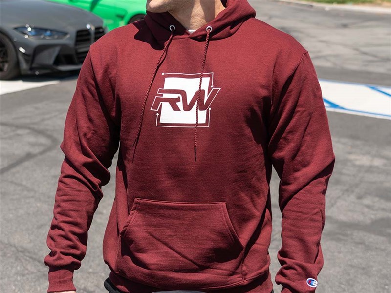 RW Carbon - Square Logo Hoodie - Maroon