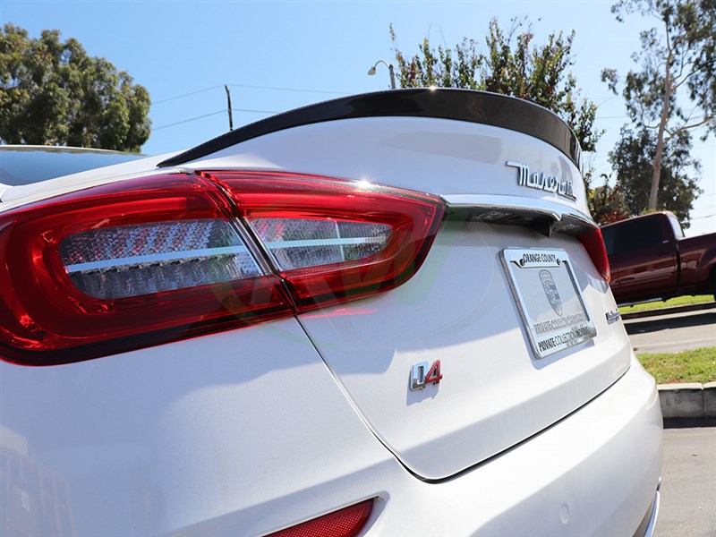 Maserati Quattroporte Carbon Fiber Trunk Spoiler