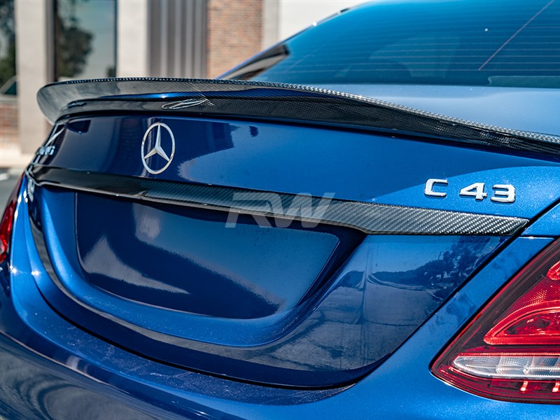 Mercedes W205 Sedan Carbon Fiber Trunk Trim