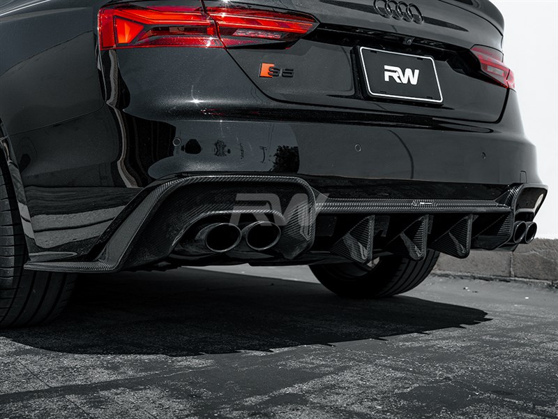 Audi A5 S-Line S5 Coupe/Sportback Carbon Fiber Rear Diffuser