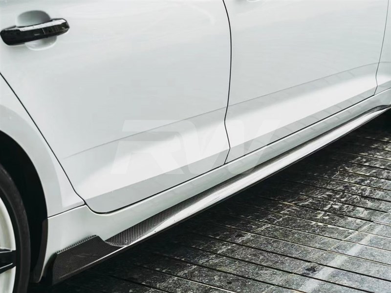 Audi A5 S5 Sedan Facelift CF Side Skirt Extensions