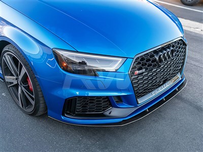 Audi 8V RS3 17+ V2 Carbon Fiber Front Lip Spoiler
