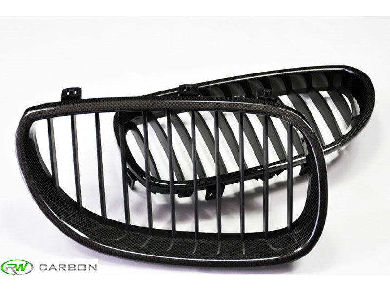 BMW E60 E61 Carbon Fiber Kidney Grilles