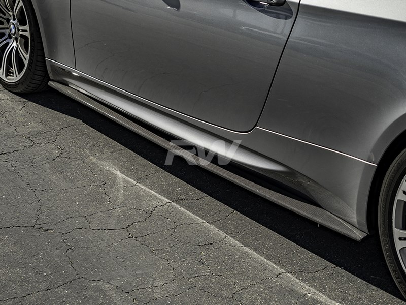 BMW E92 E93 M3 Carbon Fiber Side Skirt Extensions