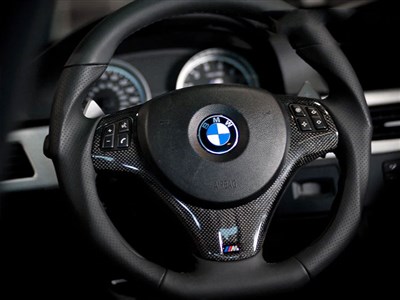 BMW E9X M3 / E82 1M Carbon Fiber Steering Wheel Trim
