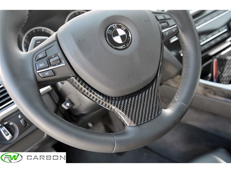 BMW F10 F12 Carbon Fiber Steering Wheel Trim