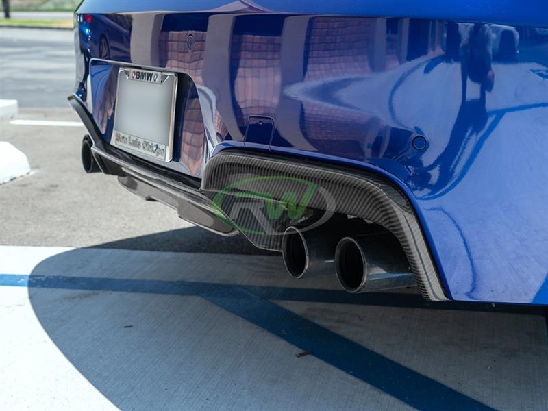 BMW F06 F12 F13 640i 650i M6 Outer CF Diffuser