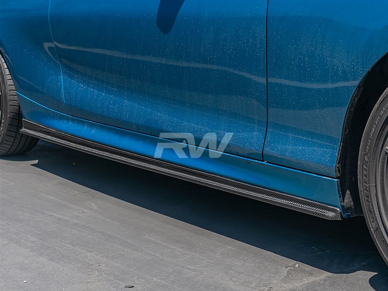 BMW F22 F23 Carbon Fiber Side Skirt Extensions