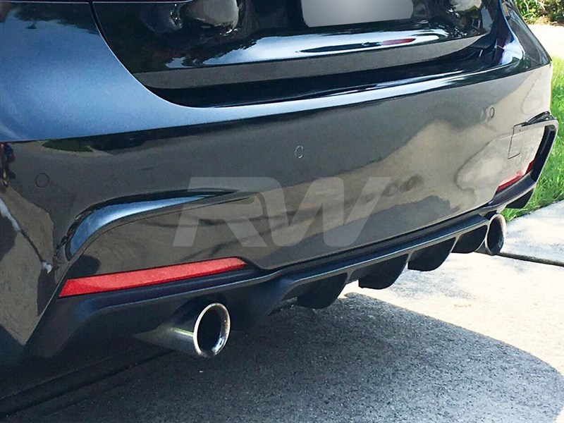 BMW F30 F31 Performance Style Satin Black Diffuser