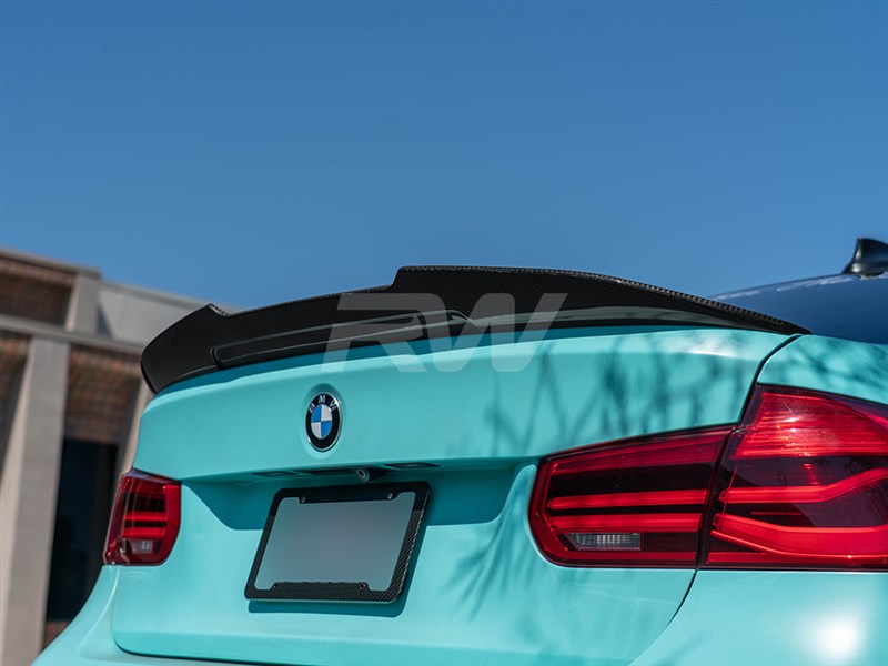 BMW F30 F80 M3 GTX V2 Carbon Fiber Trunk Spoiler