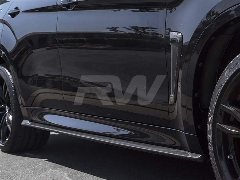 BMW F16 X6 F86 X6M CF Side Skirt Extensions