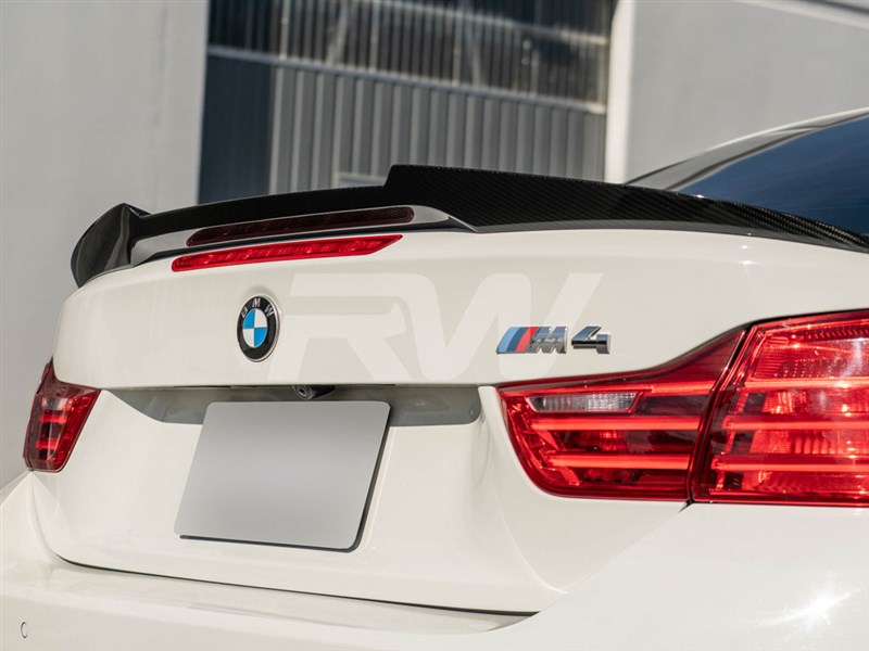 BMW F33 F83 M4 Style Carbon Fiber Trunk Spoiler