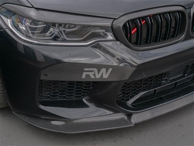 BMW F90 M5 Carbon Fiber Upper Bumper Splitters (18-19)