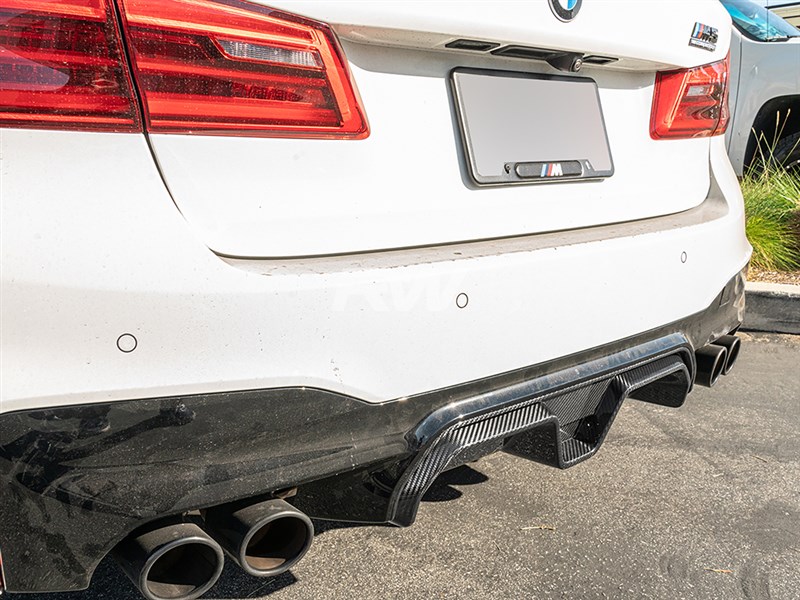 BMW F90 M5 CS Style Carbon Fiber Diffuser