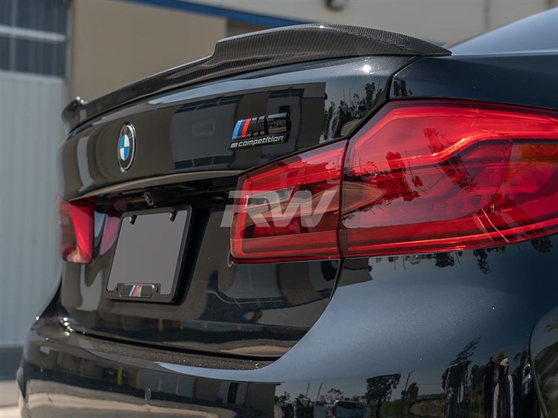 BMW G30 F90 CS Style Carbon Fiber Trunk Spoiler