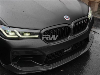 BMW F90 M5 LCI Carbon Fiber Front Lip Spoiler