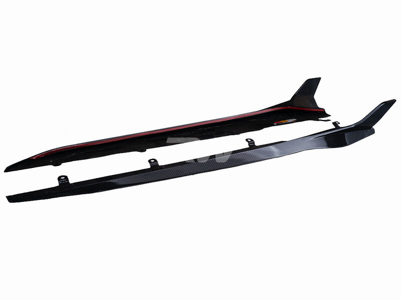 BMW G16 F93 M8 SQ Style Carbon Fiber Side Skirts