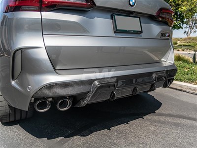 BMW F95 X5M/F96 X6M RWS Carbon Fiber Diffuser